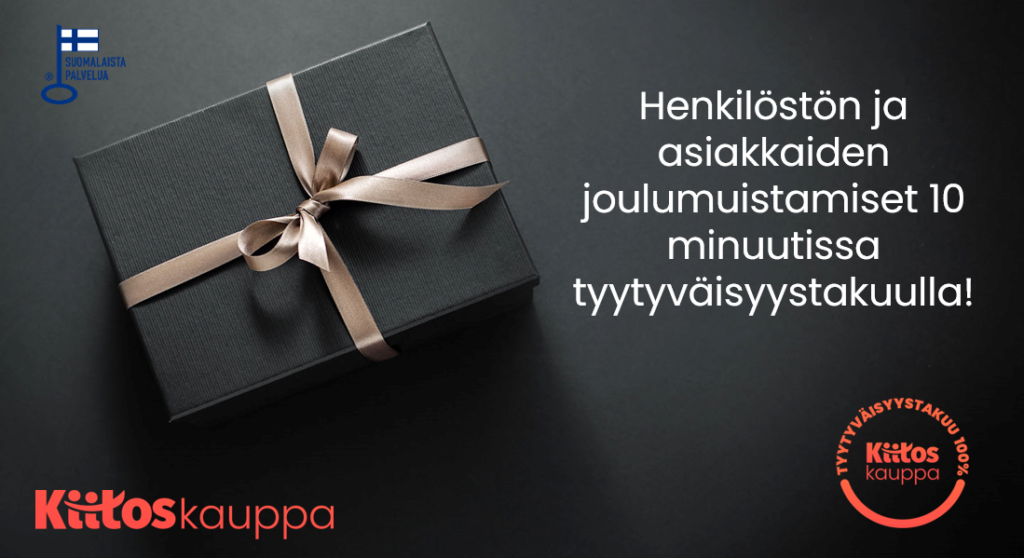 Joululahja henkilöstölle ja asiakkaille